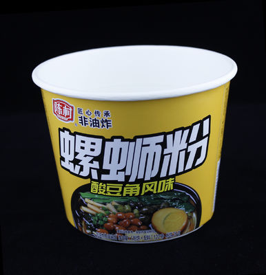 Contenitore di porridge per zuppa da asporto per tazze di carta a pasta istantanea usa e getta