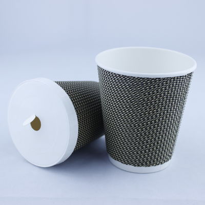 Tazza di carta stampata con coperchio monouso 360 ml