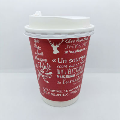 Tazza di carta stampata con coperchio monouso 360 ml