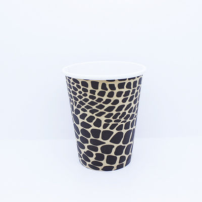 Tazze da caffè a muro singolo da 8 oz con coperchio, tazze da bere da asporto in carta riciclata