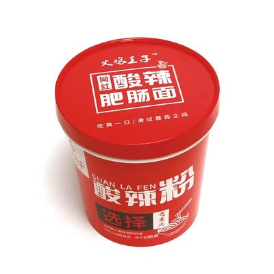 780 ml Bowl di carta per noodle, Fast Food usa e getta con coperchio