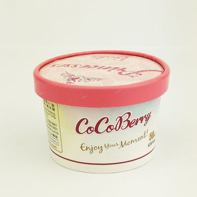 Tazze di carta monouso per gelati con coperchio impermeabili 3 oz 85 ml