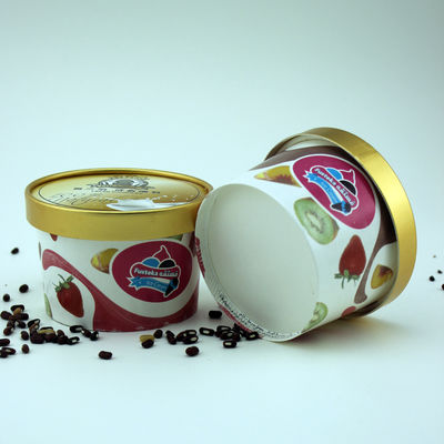 Contenitori di gelato biodegradabili e impermeabili con coperchio Eco-friendly 5 oz 150 ml
