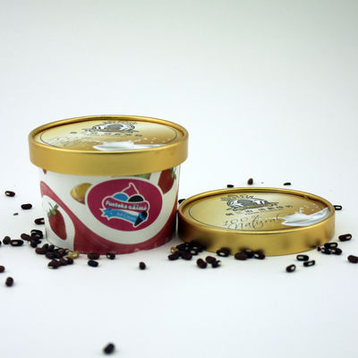 Contenitori di gelato biodegradabili e impermeabili con coperchio Eco-friendly 5 oz 150 ml