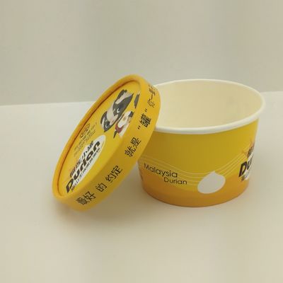 Capo di carta carta stampata su misura Tazze di gelato carta stampata Contenitori da asporto 8 oz tazze di carta da 250 ml