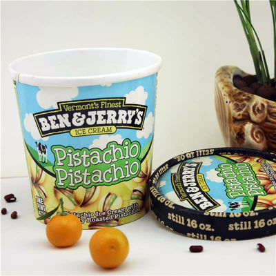 475 ml di tazza di carta per gelati con coperchio
