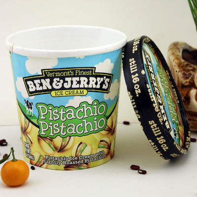 475 ml di tazza di carta per gelati con coperchio