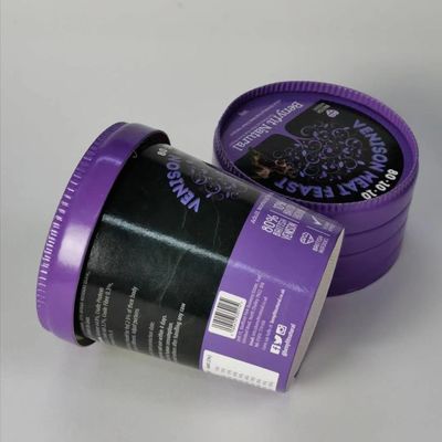 475 ml di vasche biodegradabili per gelati con coperchio, 520 ml di scodella di carta per gelati
