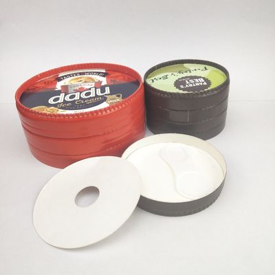 475 ml di vasche biodegradabili per gelati con coperchio, 520 ml di scodella di carta per gelati