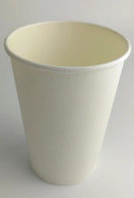 Bevande Coppa di carta ondulata con coperchio a parete singola 8 oz riciclabile compostabile