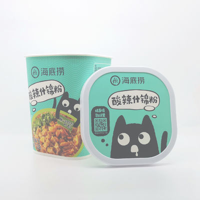 Ciotole di noodle istantanee riciclate, tazze di carta compostabili di qualità alimentare stampabili