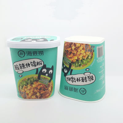 Ciotole di noodle istantanee riciclate, tazze di carta compostabili di qualità alimentare stampabili