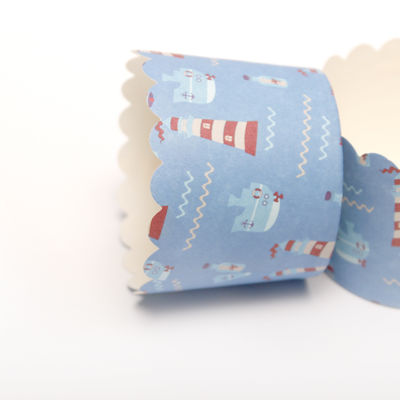 Coppe di carta per cupcake alimentari, custodia di carta per torte da forno compostabile con logo