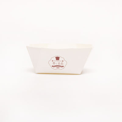 Scatola di imballaggio da forno poligonale quadrata Tazza di torta cartacea stampata usa e getta