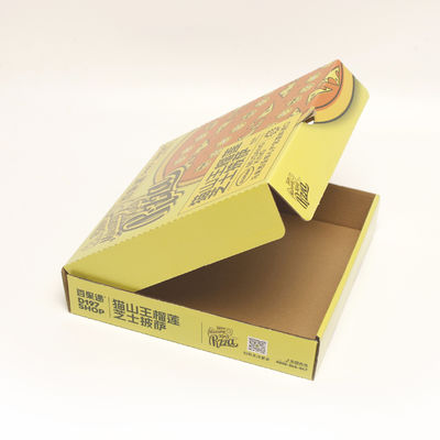 Cartone ondulato Scatola di imballaggio alimentare usa e getta Contenitore di pizza quadrato robusto