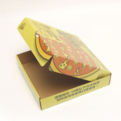 Cartone ondulato Scatola di imballaggio alimentare usa e getta Contenitore di pizza quadrato robusto