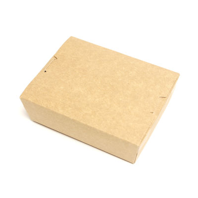 Scatola di imballaggio per fast food pieghevole Contenitore Kraft leggero e ecologico