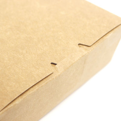 Scatola di imballaggio per fast food pieghevole Contenitore Kraft leggero e ecologico