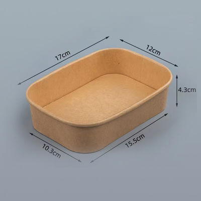 Contenitore di fast food biodegradabile con coperchio piatto