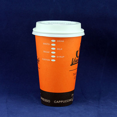 Coppa di carta da parete doppia usa e getta con coperchio 300 ml 10 once Eco-friendly