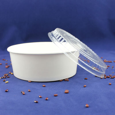 ciotola per insalata in carta artigianale usa e getta con tazza di carta stampata e coperchio per animali domestici