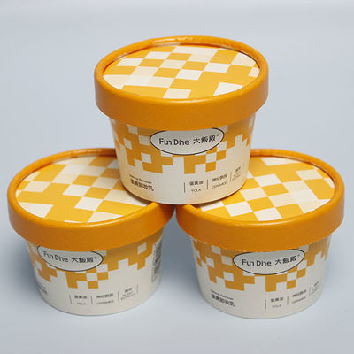 Coppa di carta per gelati da 85 ml scatole monouso di carta per gelati tazze di carta per yogurt tazze di carta e tazze di carta per gelati scatola di imballaggio