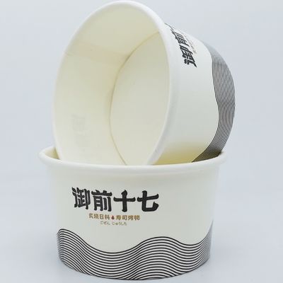 Tazze e ciotole di carta monouso per gelati a base di latte Sundae