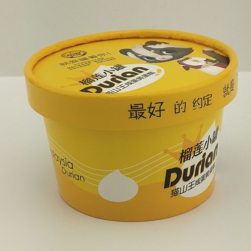 Capo di carta carta stampata su misura Tazze di gelato carta stampata Contenitori da asporto 8 oz tazze di carta da 250 ml