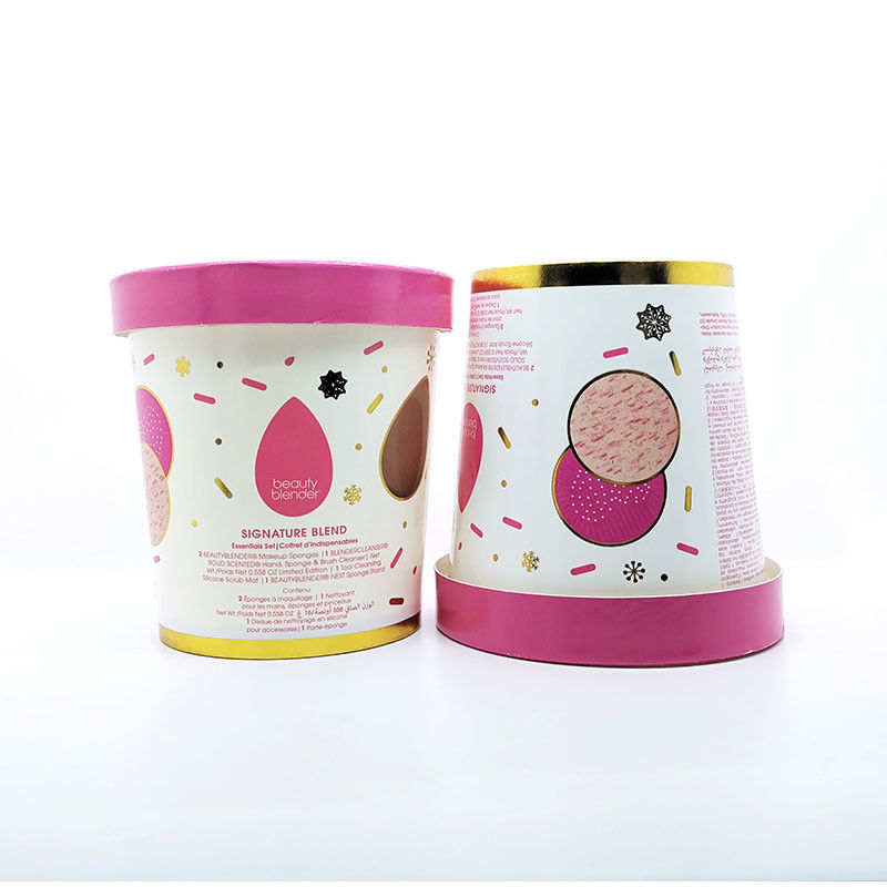 Stampa su misura Stampaggio in oro di qualità alimentare carta gelato yogurt tazza di carta con coperchio